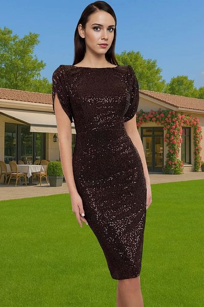PayBuy Sparkling Knitted Evening Dress Dress Bodycon Mold Polyester Blended Summer Long-Lasting Distinguished Material