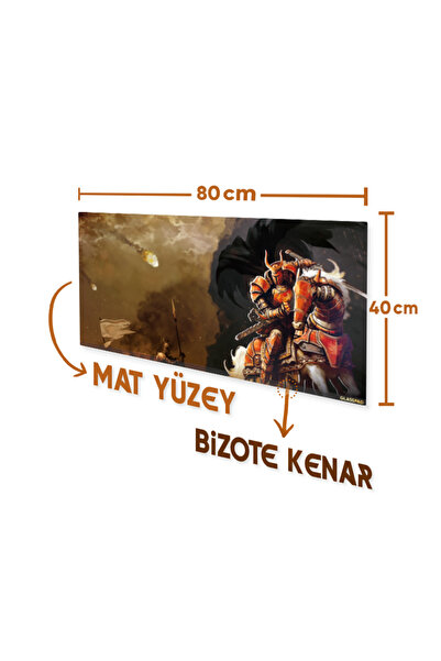 GlassPad Cam Mouse Pad - Knight Online V1 - Premium Temperli Cam - 80x40 Cm [L]