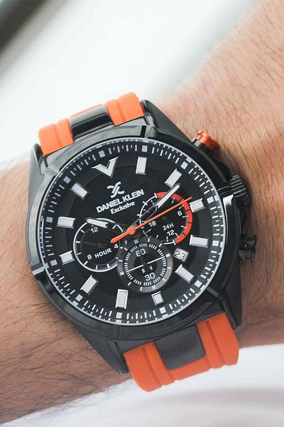 Daniel Klein Dk237115 Men's Wrist Watch with Silicone Band