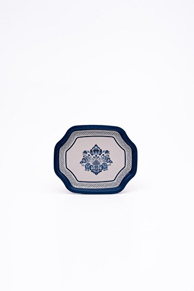 EVLE Ee167-t6 Azulejos Patterned Special Shape Tray 16x19 Cm