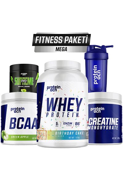 Proteinocean Fitness Pack Mega - Birthday Cake Green Apple