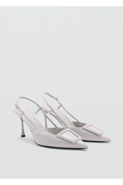 MANGO Woman Pantofi cu toc cu spatele deschis