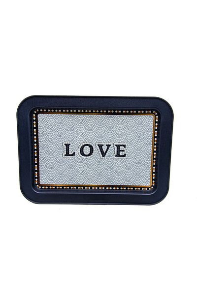 EVLE Ee169-1e Mosaic Love Patterned Rectangular Tray 32x43 Cm