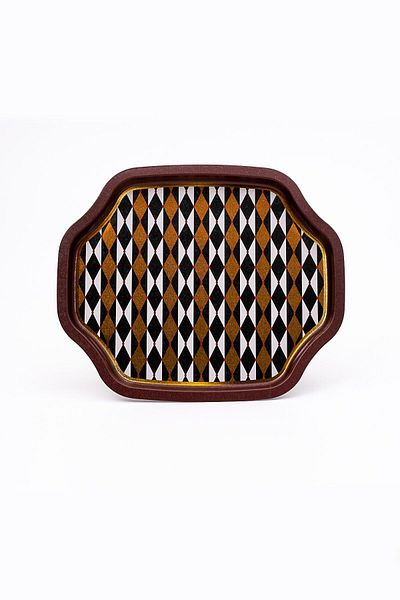 EVLE Ee166-t8 Circus Patterned Special Shape Tray 28x33 Cm