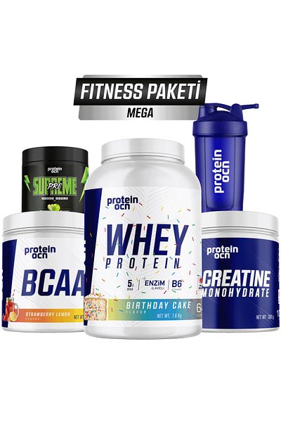 Proteinocean Mega Fitness Pack - Teddy Bear Lemon Strawberry Birthday Cake