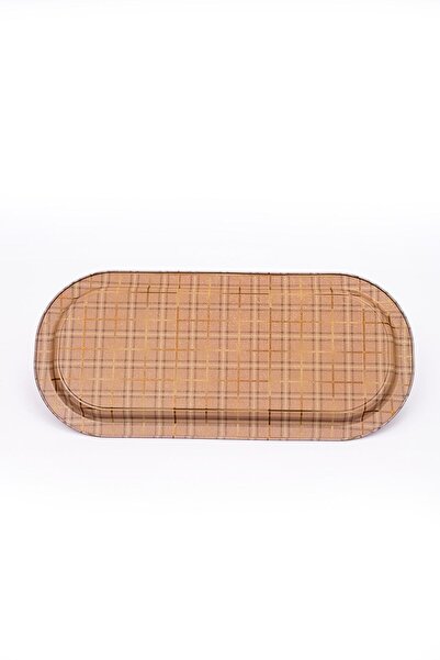 EVLE Ee168-u7 Rosy Desenli Oval Tepsi 16x35 Cm