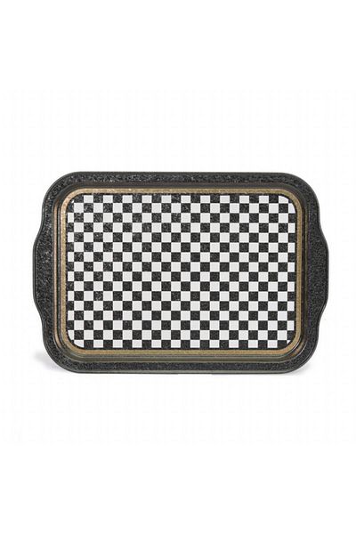 EVLE Ef162-17 صينية مستطيلة منقوشة Black_swt Home 22x32 سم Ef162-17