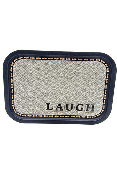 EVLE Mosaic Patterned Metal Tray - Tea Coffee Tray - Presentation Tray 28 Cm X 40 Cm Ee164-9b