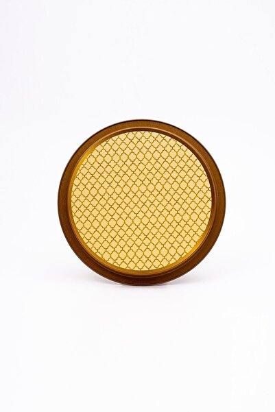 EVLE Ee197-7ı Forrest Yellow Urban Desenli Yuvarlak Tepsi 31,5 Cm