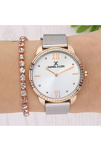 Daniel Klein Daniel Dk.1.12912.44D Women's Wristwatch with Bracelet Gift