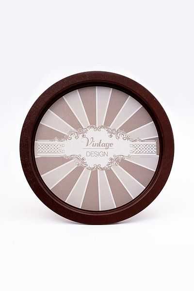 EVLE Elegance Patterned Round Metal Tray - Tea Coffee Tray - Presentation Tray 37 Cm Ee163-8b