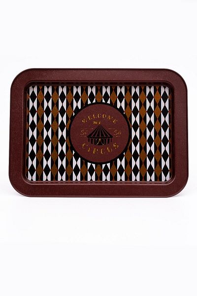 EVLE Ee169-t8 Circus Patterned Rectangular Tray 32x43 Cm