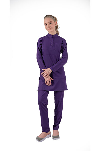 Brl Üniforma Costum chirurgical BRL Tesettür Panda Flex Lycra violet