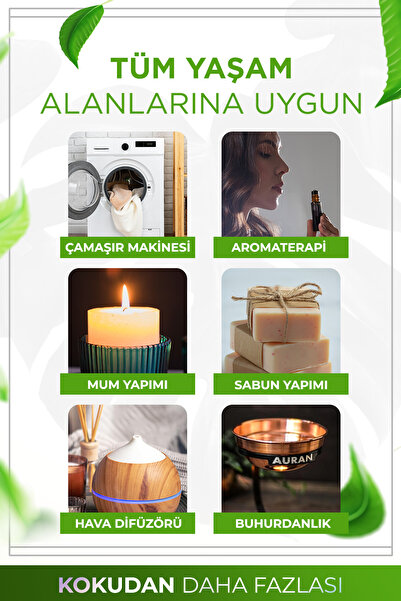 AURAN Misk Adaçayı Esansiyel Uçucu Koku Yağı Difüzör Esansı Buhurdanlık Yağı Aromaterapi Yağı 10ml