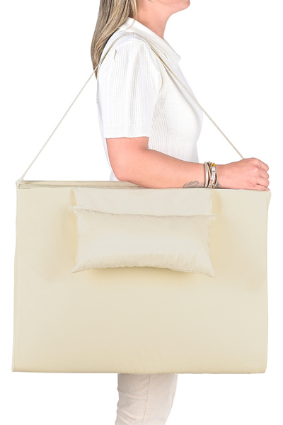 Bysay Taşınabilir Katlanır Çanta Şezlong Minderi Yastıklı Minder