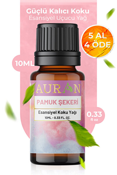 AURAN Pamuk Şekeri Esansiyel Uçucu Koku Yağı Buhurdanlık Yağı Difüzör Esansı ...