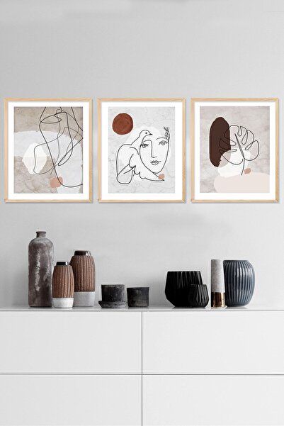 Vetro Design Minimal Çerçeveli Tablo Set (40x50 cm)