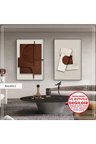 Tablomtr Metal Çerçeveli Gerçek Camlı Tablo BagrileB 2 liSet