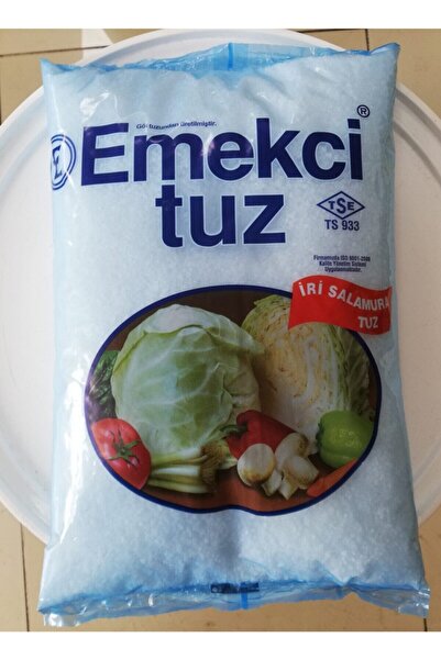 Emekçi Tuz Salamura Peynir Tuzu 3 Kg Iri Tuz Salçalık Turşuluk Ve Peynirlik Tuz
