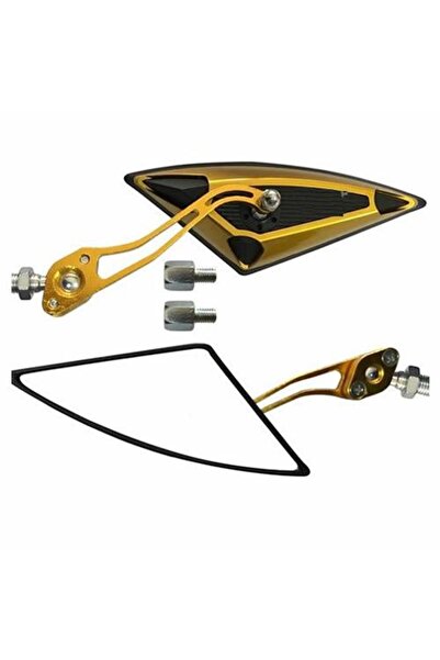 Genel Markalar Üçgen Motosiklet Aynası Gold 10 Mm