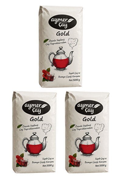 Aymer Gold Yerli Dökme Çay 5000 gr (3 ADET)
