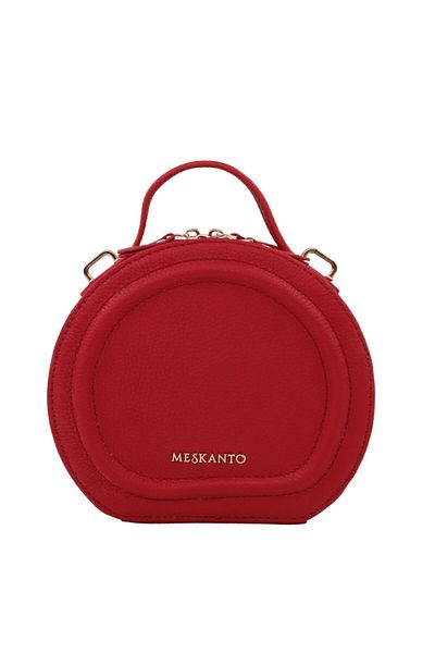 Meskanto Mira Genuine Leather Chain Round Bag