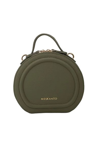 Meskanto Mira Genuine Leather Chain Round Bag