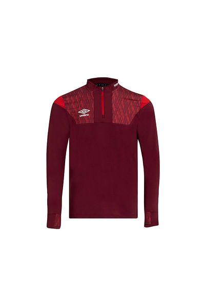 UMBRO Diamond Training Sweat Training Single Top - Claret Red - XS