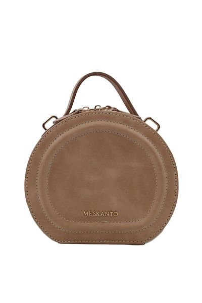 Meskanto Mira Genuine Leather Chain Round Bag
