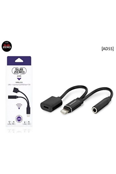 Subzero Iphone Şarj Ve Kulaklık Çevirici Adaptör - 3.5mm Aux Girişi - Ad55