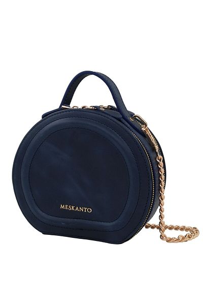 Meskanto Mira Genuine Leather Chain Round Bag