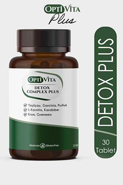Optivita Detox Complex Plus 30 Tablet Yeşilçay, L-Karnitin, Garsiniya, Krom, Psyllium, Karabiber Ekstresi