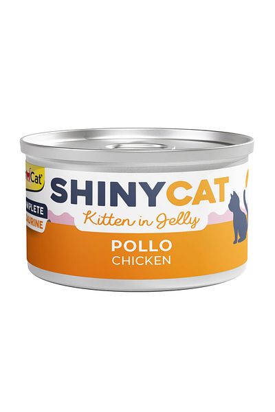 Gimcat Canned Cat Food Shinycat Jelly (in Jelly) Kitten Chicken 70 Gr