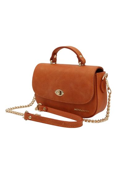 Meskanto Riva Genuine Leather Chain Strap Hand and Shoulder Bag