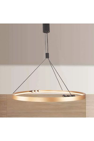 Ucandle Modern 60cm Round Gold LED Pendant Chandelier