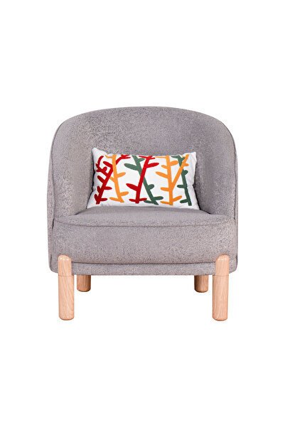 Kilim Mobilya Bohera Bohem Berjer Açık Gri