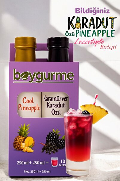 BEYGURME Serin Yaz Ikilisi Cool Pineapple & Karamürverli Karadut Özü (EŞİT OR...