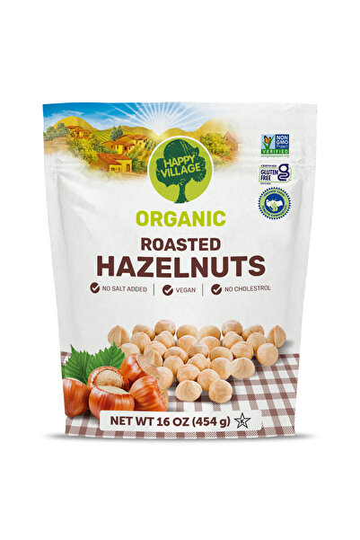 happy vıllage Organik Kavrulmuş İç Fındık 454g