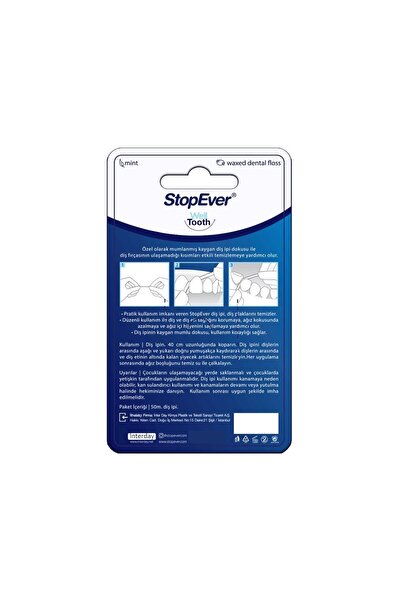 StopEver Well Tooth Smiley Diş Ipi 2 Adet (2x50 Metre)