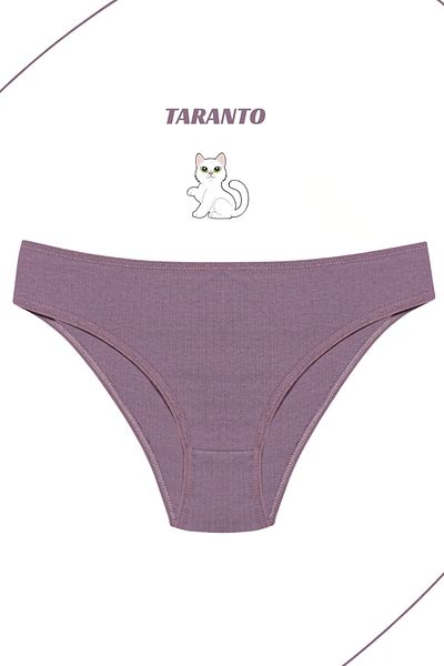 MİSTİRİK Slip din bumbac elastic cu talie înaltă model Taranto Culoare violet