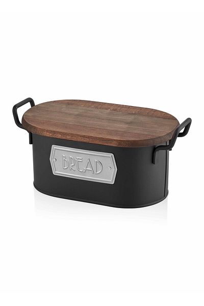 The Mia Bread Storage Container - Black