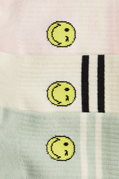 H&M 5'li Geçişli Motifli Çorap