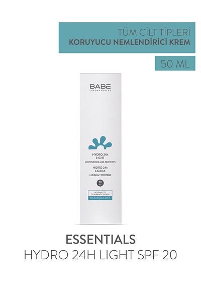 Babe Laboratorios Babe Hydro 24h Light Spf 20 Moisturizing Cream 50 ml