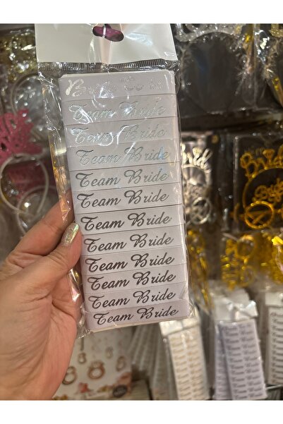 Deniz Party Store Gümüş 1 Adet Bride To Be Ve 11 Adet Team Bride Ayarlanabilir Nedime Bilekliği Bekarlığa Veda