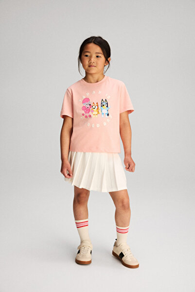 H&M Baskı Motifli ve Pamuklu Tişört