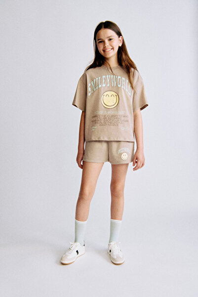 H&M Baskılı ve Pamuklu Tişört