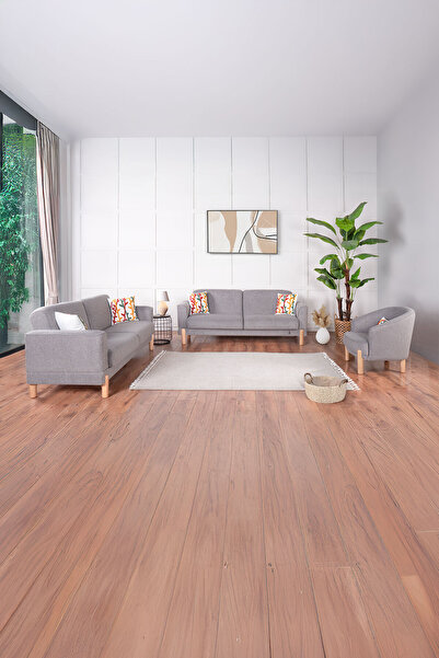 Kilim Mobilya Bohera Bohem Koltuk Takımı 3 3 1 Açık Gri