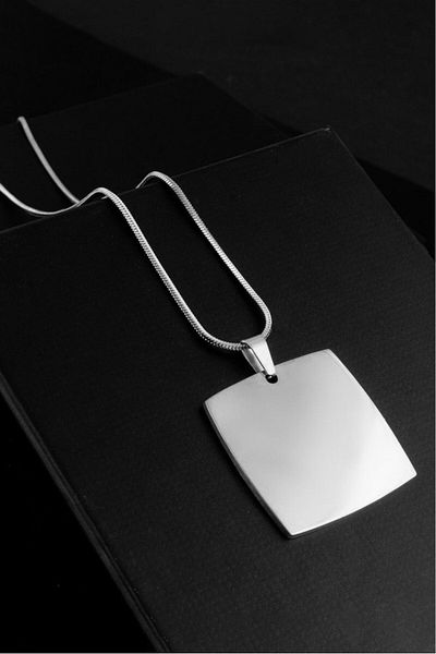 No Future Ft2264Gm Model Steel Plate Necklace