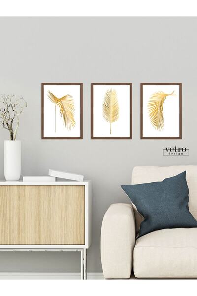 Vetro Design Комплект мини картини с рамка от естествено дърво (всяка с разме...