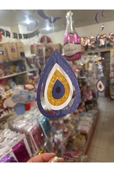 Deniz Party Store 3d Sünnet Tavan Süs Nazar Boncuğu Sarkıt 10 Adet